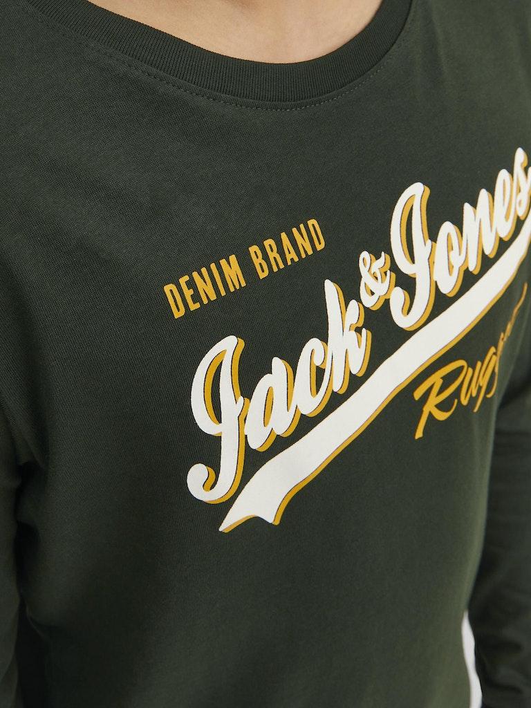 Jack & Jones Jungen T-Shirt JJELOGO TEE LS NECK 2 COL 23/24 NOOS JNR