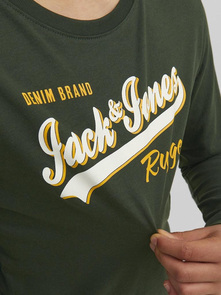 Jack & Jones Jungen T-Shirt JJELOGO TEE LS NECK 2 COL 23/24 NOOS JNR