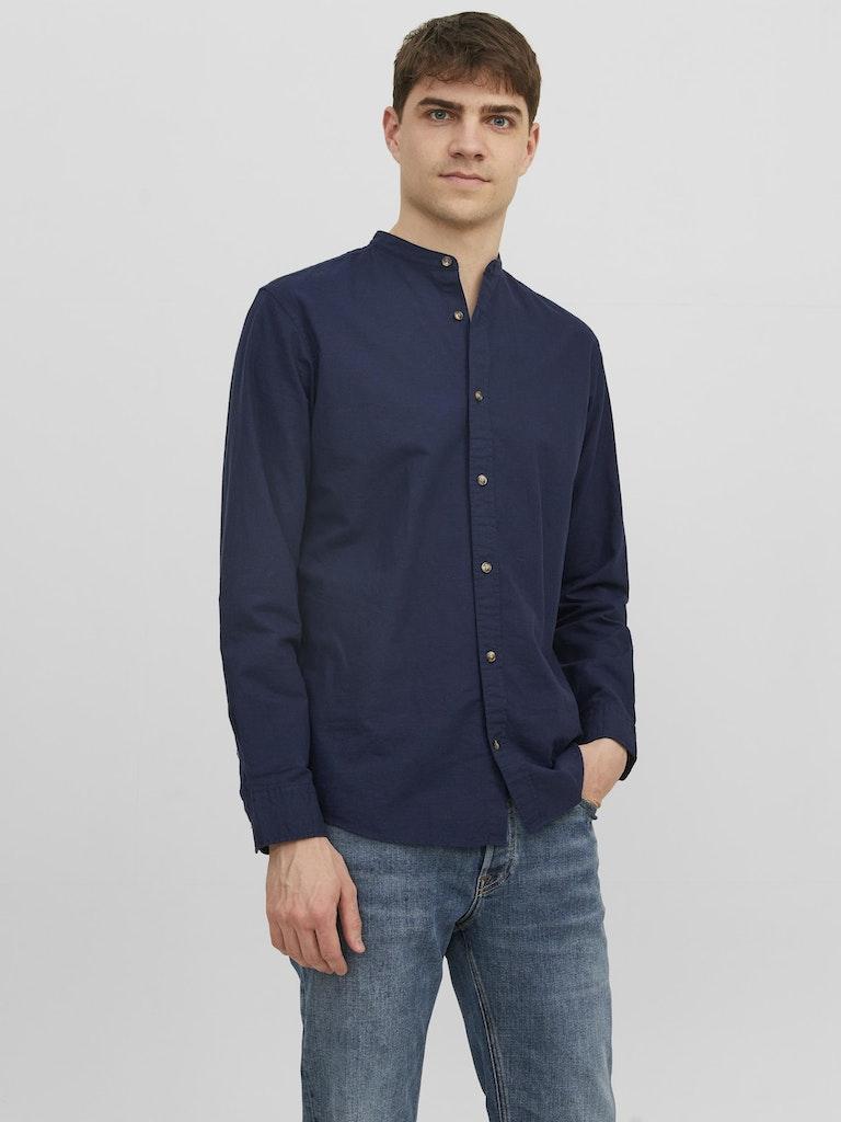 Jack & Jones Herren Hemd JJESUMMER BAND SHIRT L/S S22 NOOS