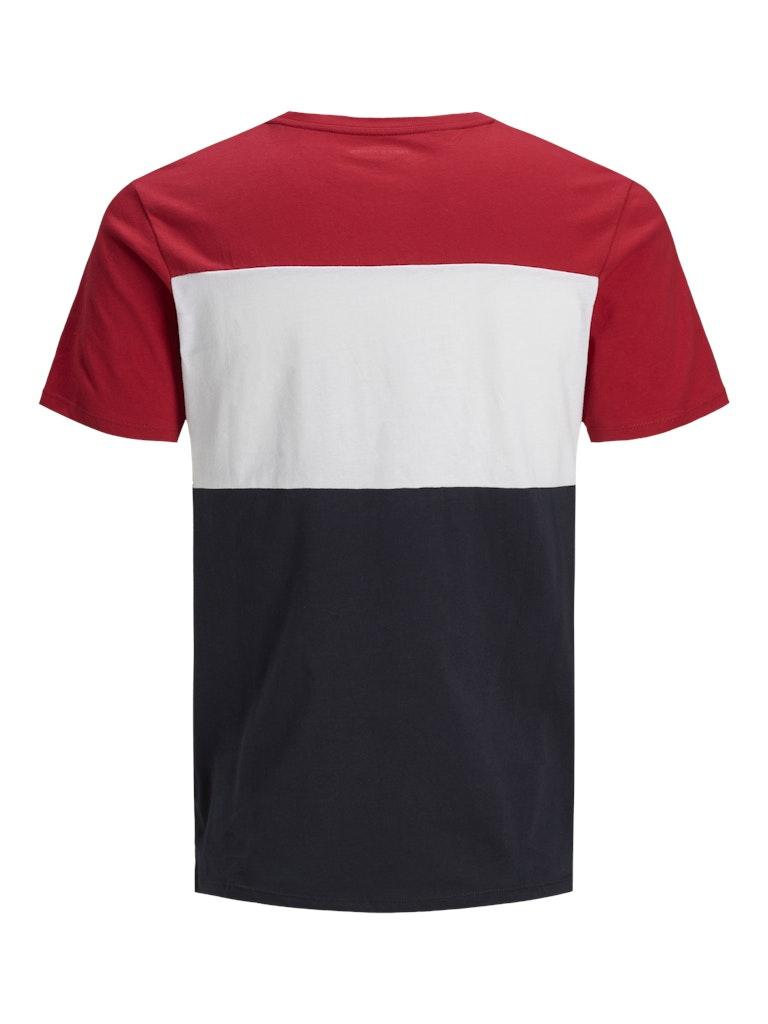 Jack & Jones Herren T-Shirt JJELOGO BLOCKING TEE SS NOOS