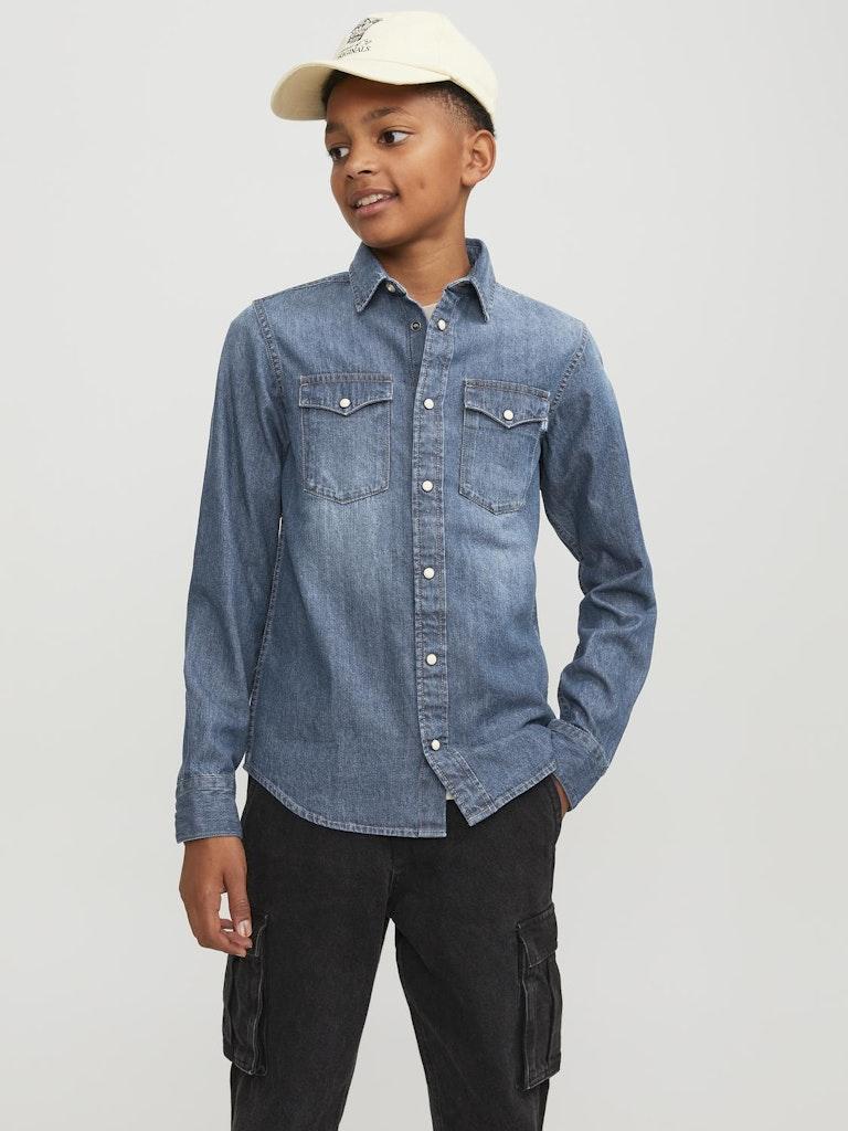 Jack & Jones Jungen Hemd JJESHERIDAN SHIRT L/S NOOS JNR