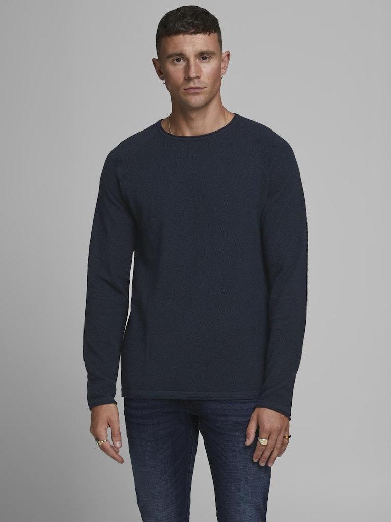 Jack & Jones Herren Pullover JJEHILL KNIT CREW NECK NOOS