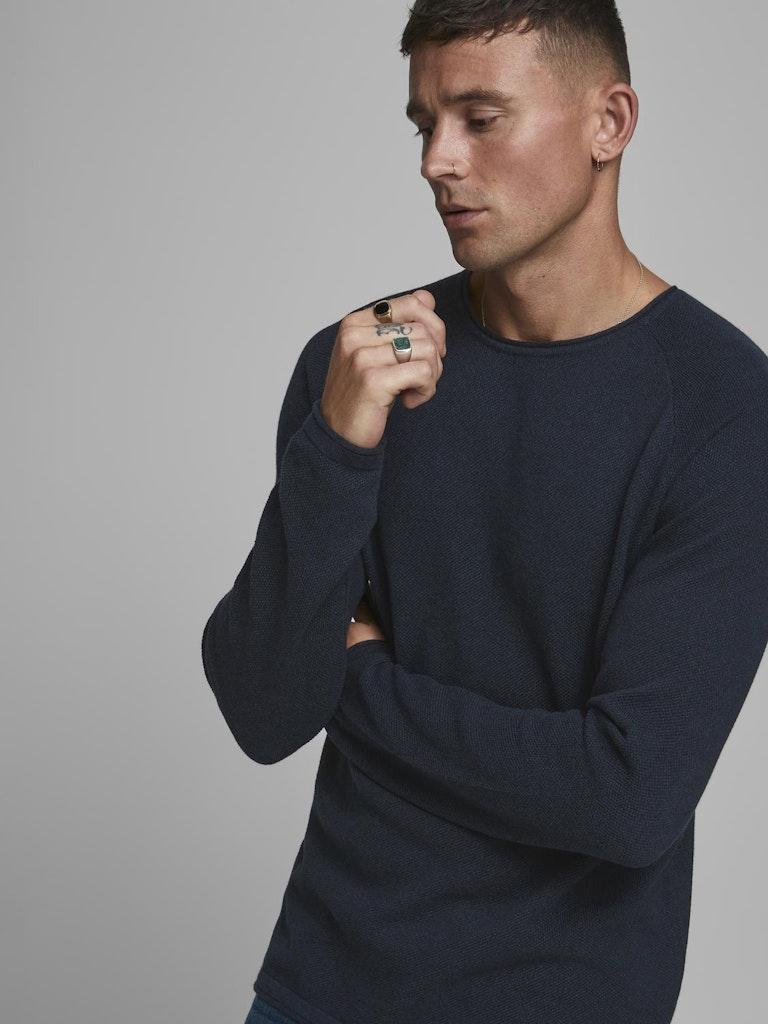 Jack & Jones Herren Pullover JJEHILL KNIT CREW NECK NOOS
