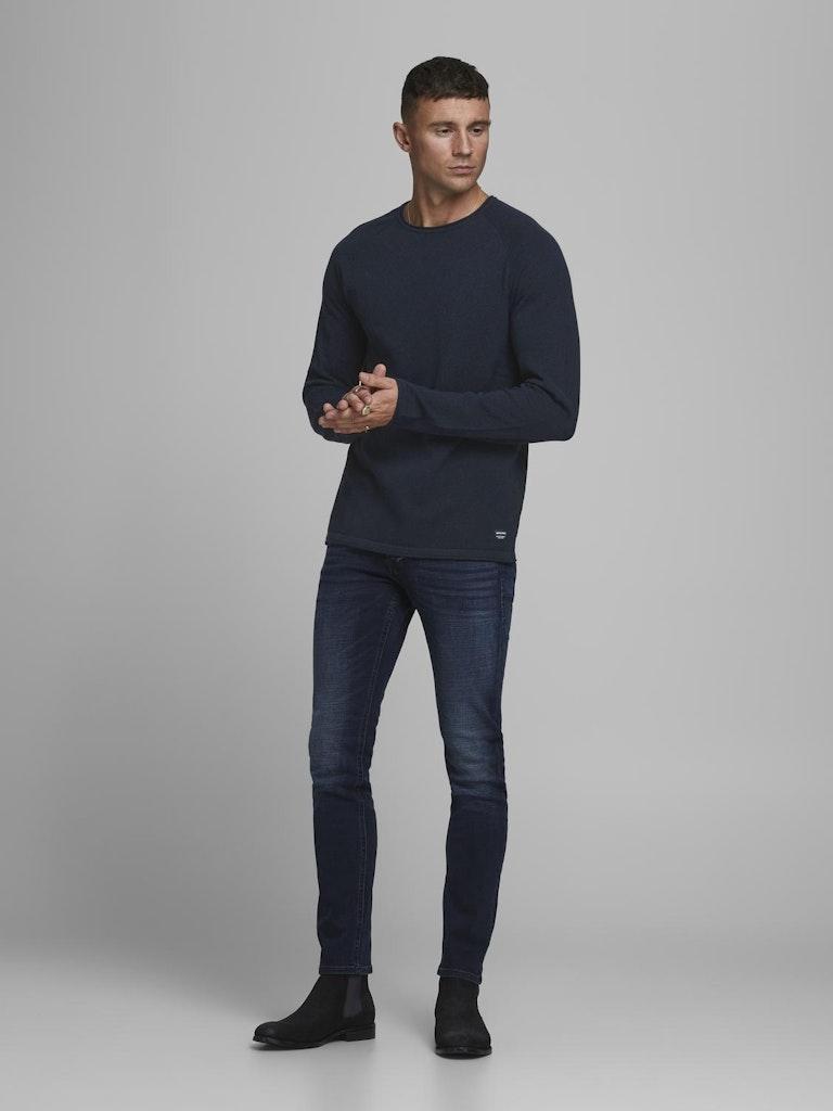 Jack & Jones Herren Pullover JJEHILL KNIT CREW NECK NOOS