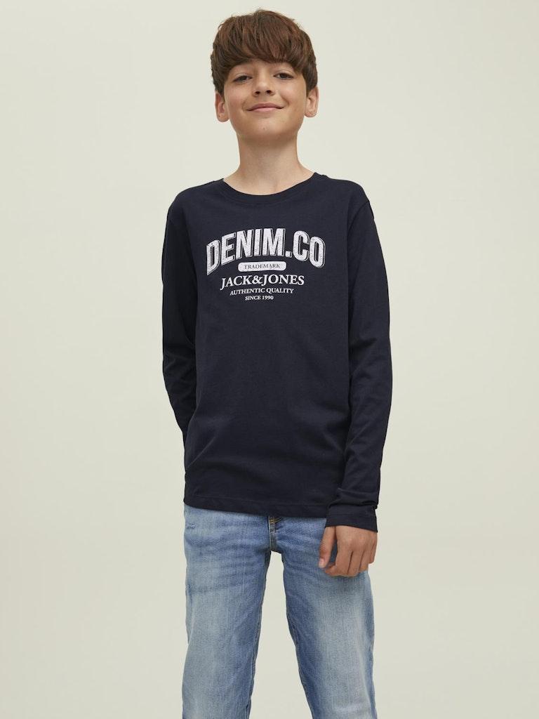 Jack & Jones Jungen T-Shirt JJEJEANS TEE LS O- NOOS 22/23 2PK MP JNR