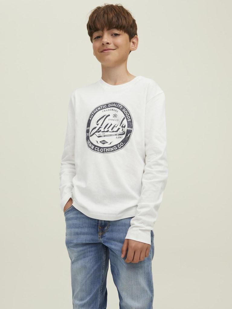 Jack & Jones Jungen T-Shirt JJEJEANS TEE LS O- NOOS 22/23 2PK MP JNR