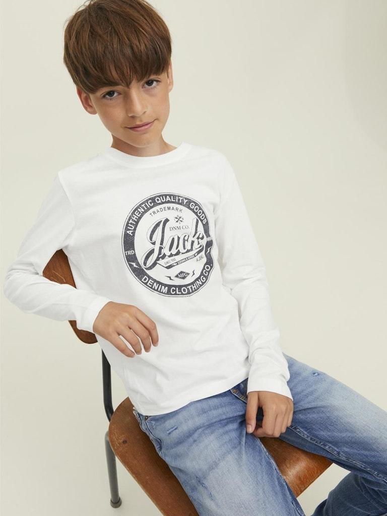 Jack & Jones Jungen T-Shirt JJEJEANS TEE LS O- NOOS 22/23 2PK MP JNR
