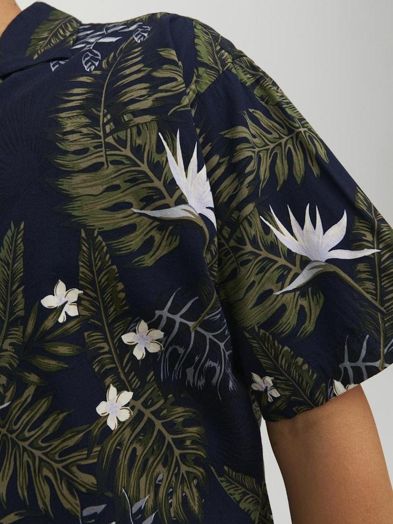 Jack & Jones Herren Hemd JPRBLATROPIC RESORT SHIRT S/S RELAX SN