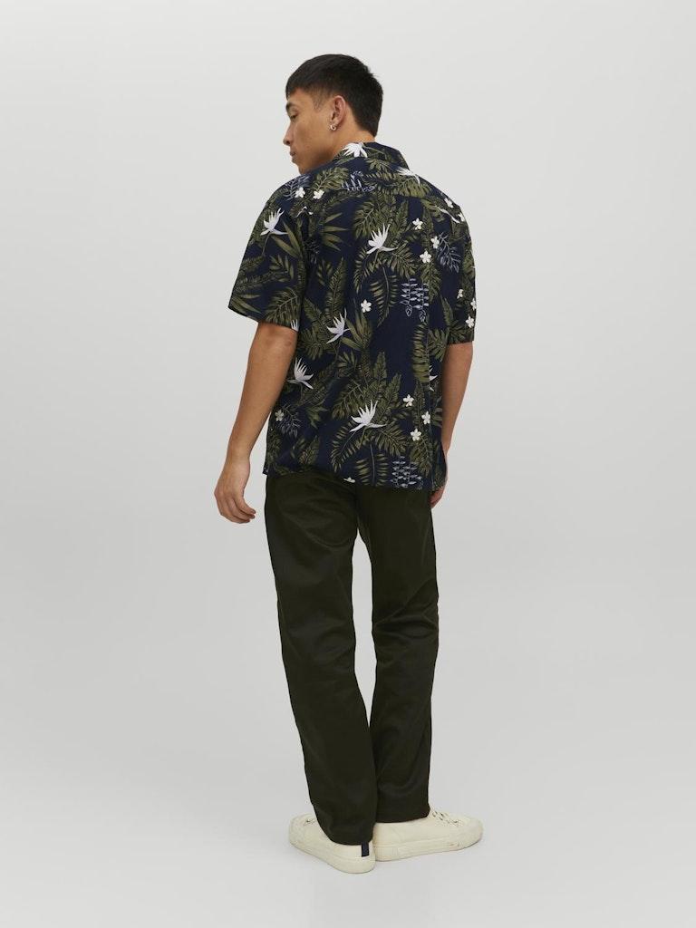 Jack & Jones Herren Hemd JPRBLATROPIC RESORT SHIRT S/S RELAX SN