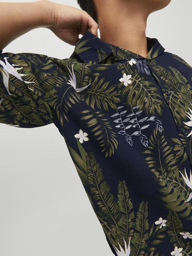 Jack & Jones Herren Hemd JPRBLATROPIC RESORT SHIRT S/S RELAX SN