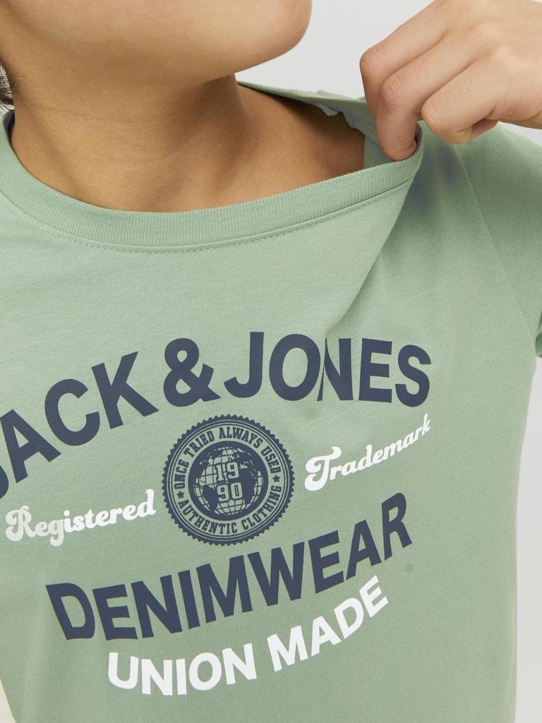 Jack & Jones Jungen T-Shirt JJELOGO TEE SS O-NECK 2COL AW22 NOOS JNR