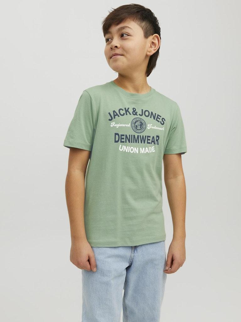 Jack & Jones Jungen T-Shirt JJELOGO TEE SS O-NECK 2COL AW22 NOOS JNR
