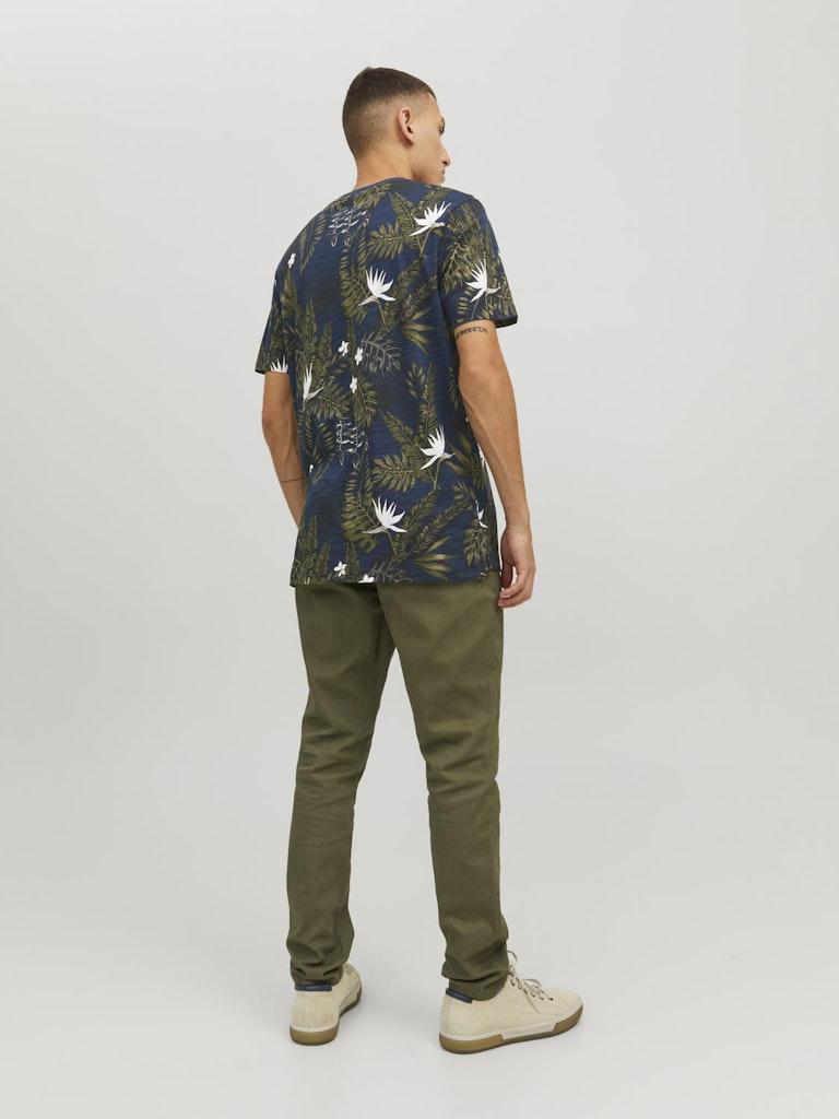 Jack & Jones Herren T-Shirt JPRBLATROPIC AOP SS TEE CREW NECK SN
