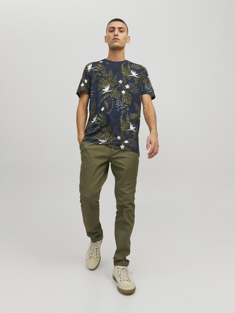 Jack & Jones Herren T-Shirt JPRBLATROPIC AOP SS TEE CREW NECK SN