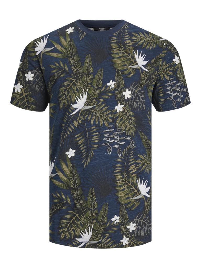Jack & Jones Herren T-Shirt JPRBLATROPIC AOP SS TEE CREW NECK SN