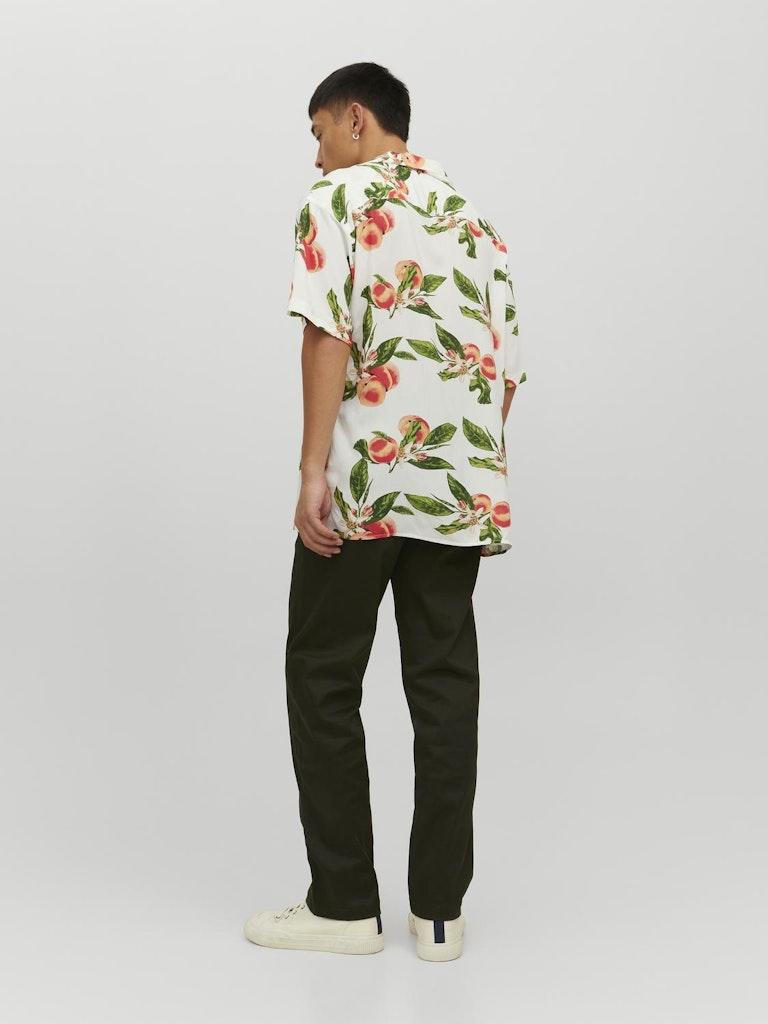 Jack & Jones Herren Hemd JORLUKE FLORES RESORT SHIRT SS SN