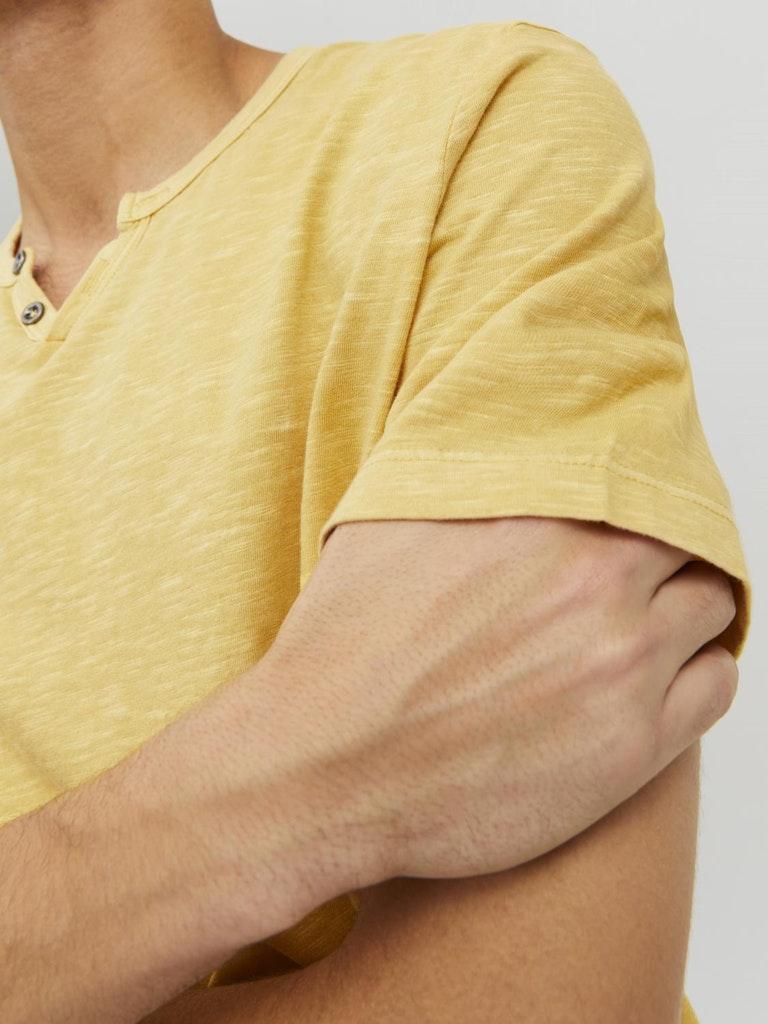 Jack & Jones Herren T-Shirt JJESPLIT NECK TEE SS NOOS