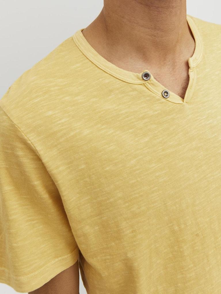 Jack & Jones Herren T-Shirt JJESPLIT NECK TEE SS NOOS