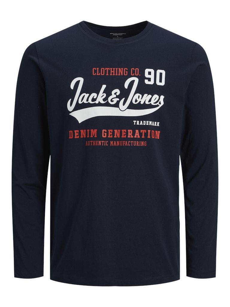 Jack & Jones Jungen T-Shirt JJELOGO TEE LS O-NECK 2COL AW22 NOOS JNR