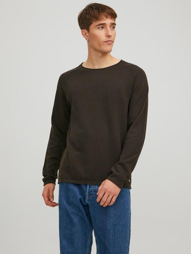 Jack & Jones Herren Pullover JJEHILL KNIT CREW NECK NOOS