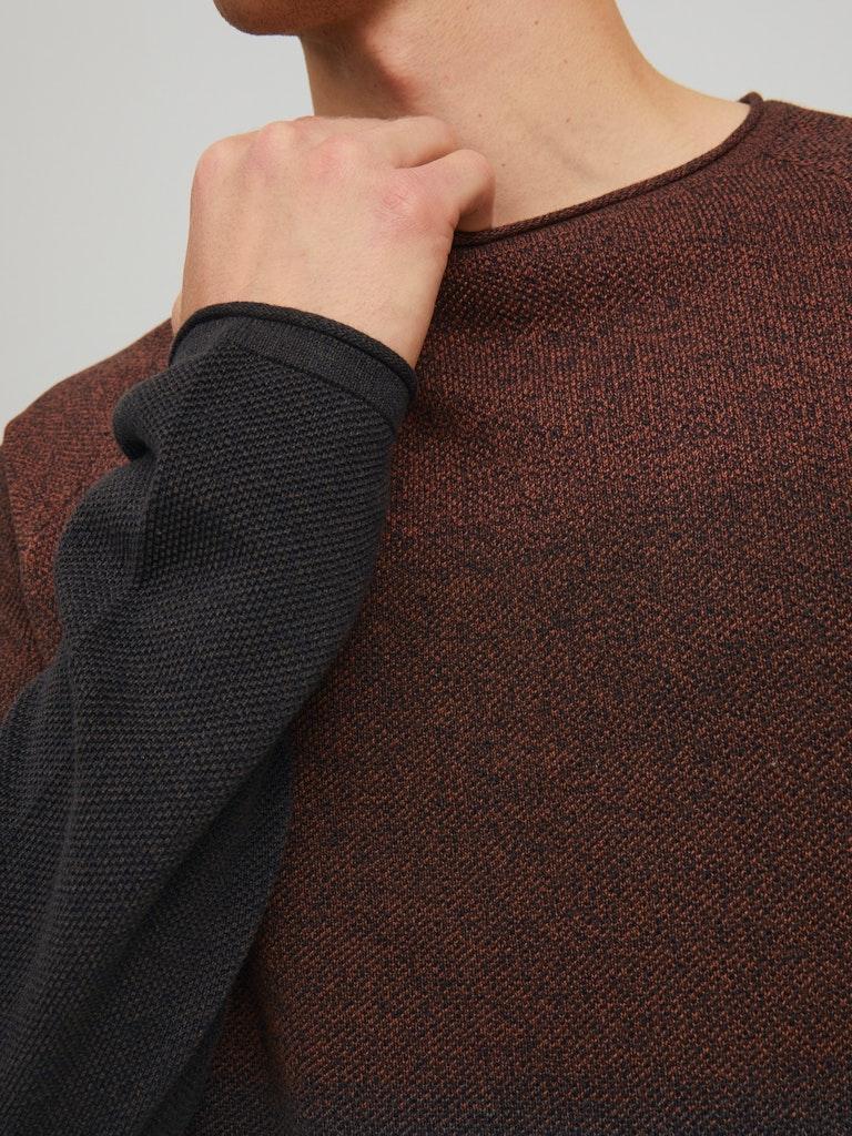 Jack & Jones Herren Pullover JJEHILL KNIT CREW NECK NOOS