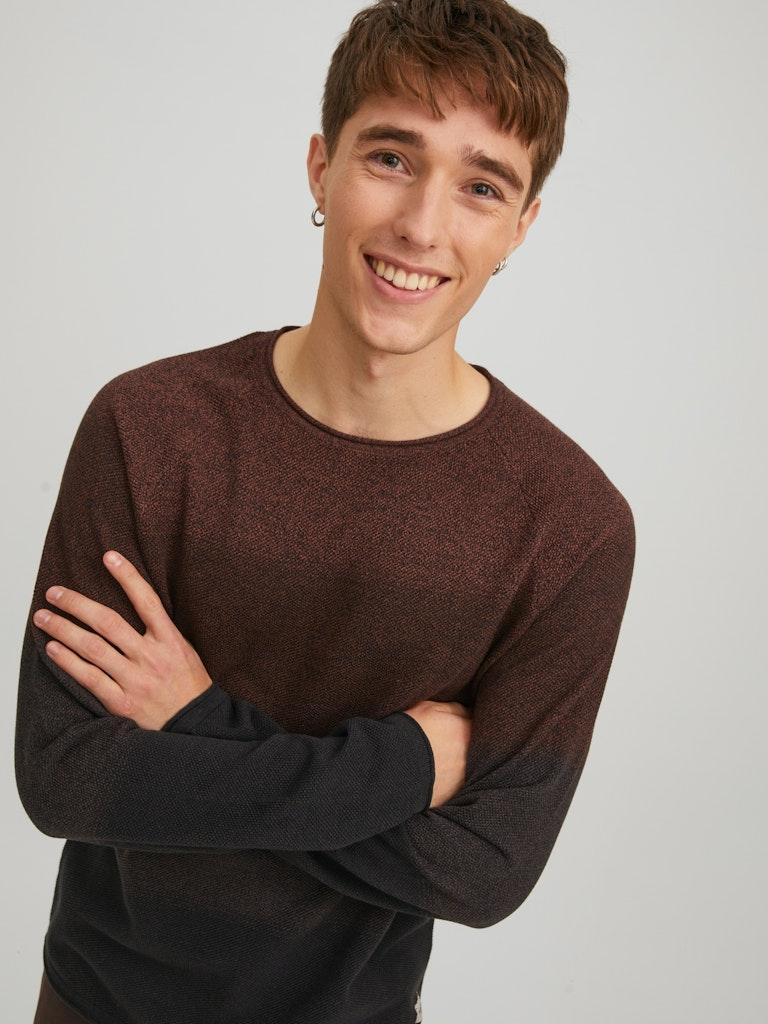 Jack & Jones Herren Pullover JJEHILL KNIT CREW NECK NOOS