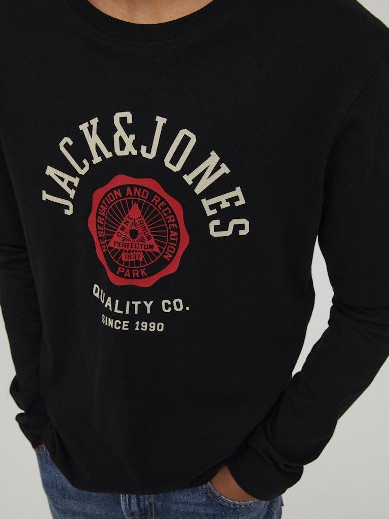 Jack & Jones Jungen T-Shirt JJELOGO TEE LS O-NECK 2COL AW22 NOOS JNR