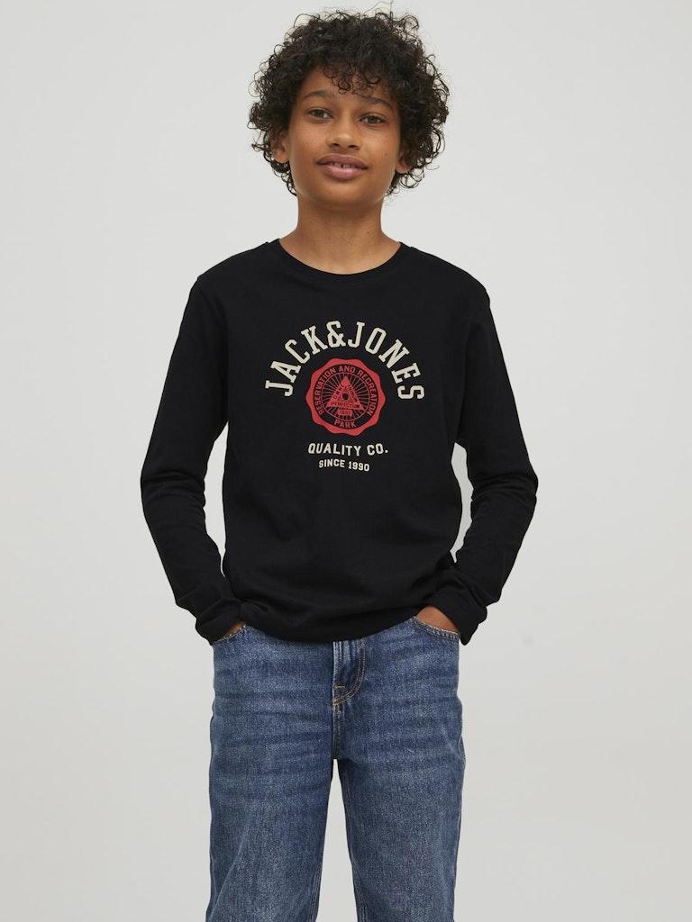 Jack & Jones Jungen T-Shirt JJELOGO TEE LS O-NECK 2COL AW22 NOOS JNR