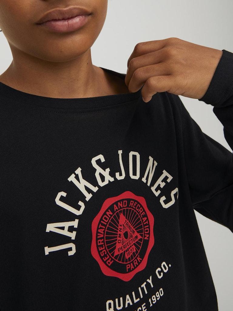 Jack & Jones Jungen T-Shirt JJELOGO TEE LS O-NECK 2COL AW22 NOOS JNR