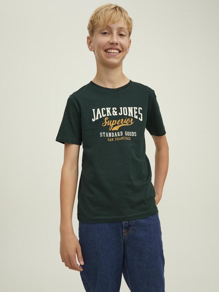 Jack & Jones Jungen T-Shirt JJELOGO TEE SS O-NECK 2COL AW22 NOOS JNR