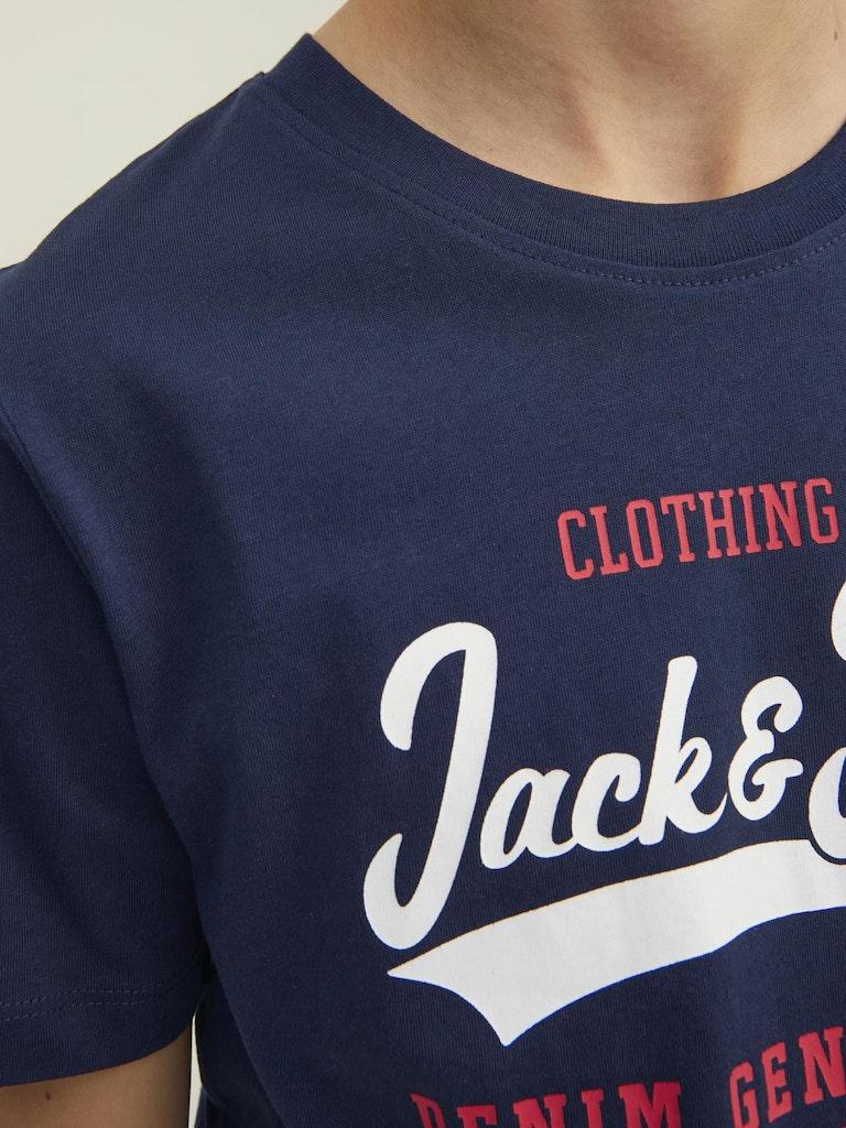 Jack & Jones Jungen T-Shirt JJELOGO TEE SS O-NECK 2COL AW22 NOOS JNR