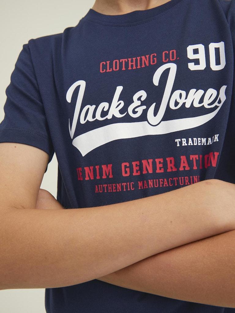 Jack & Jones Jungen T-Shirt JJELOGO TEE SS O-NECK 2COL AW22 NOOS JNR