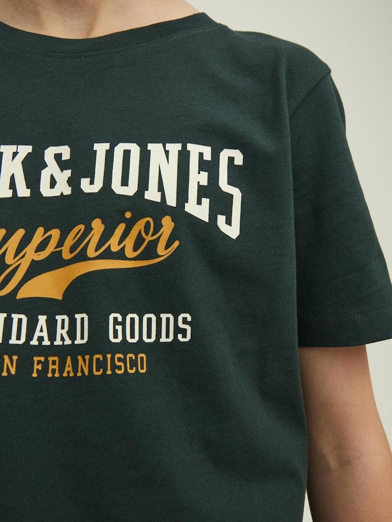 Jack & Jones Jungen T-Shirt JJELOGO TEE SS O-NECK 2COL AW22 NOOS JNR