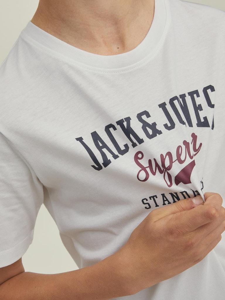 Jack & Jones Jungen T-Shirt JJELOGO TEE SS O-NECK 2COL AW22 NOOS JNR