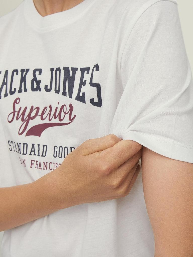 Jack & Jones Jungen T-Shirt JJELOGO TEE SS O-NECK 2COL AW22 NOOS JNR