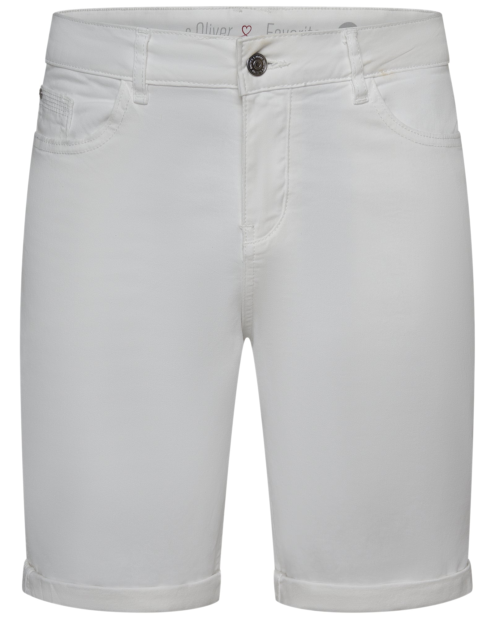soliver damen hose bermuda weiss