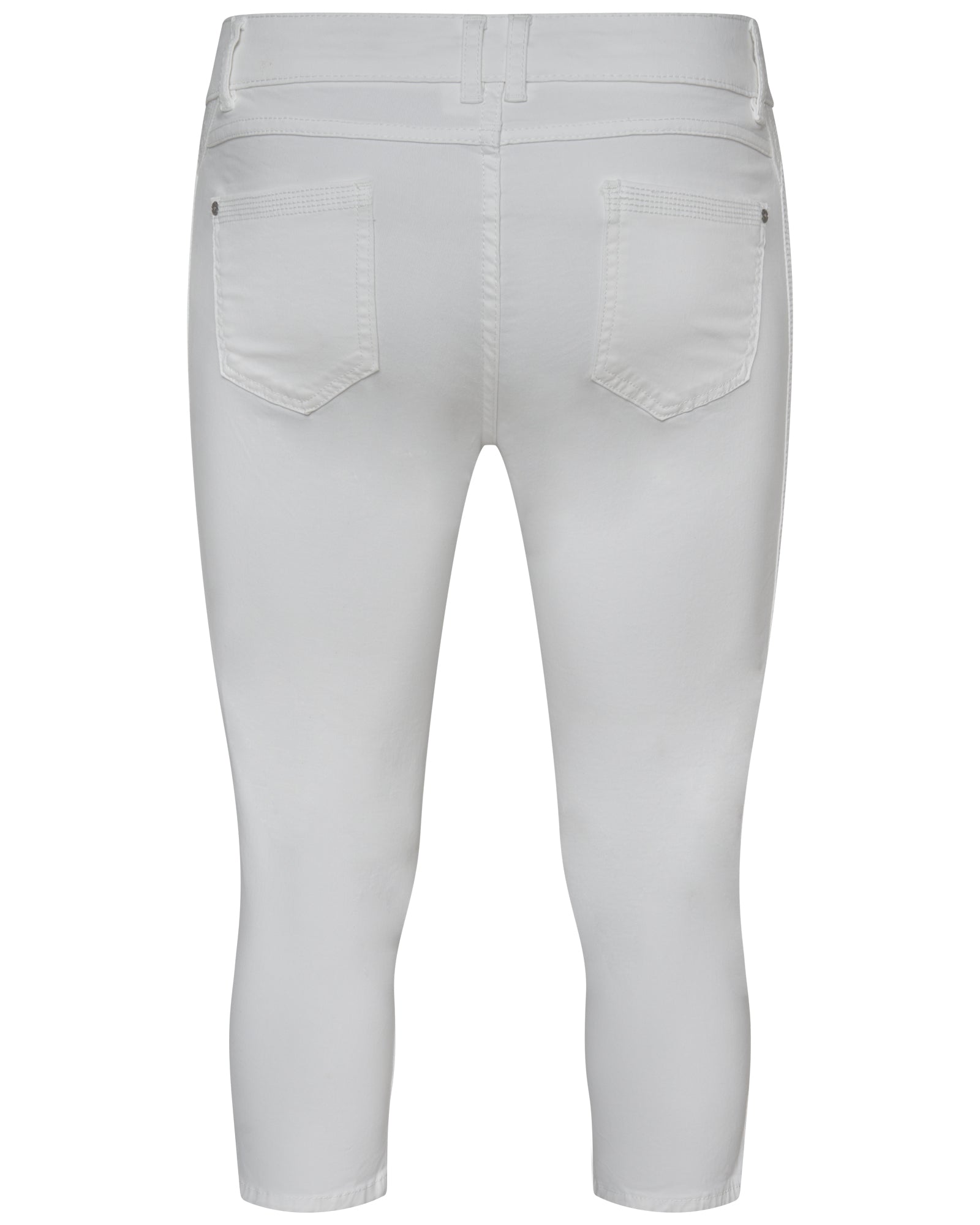 s.Oliver Damen Capri Hose Straight Leg Navy/Weiß Gr. XS S