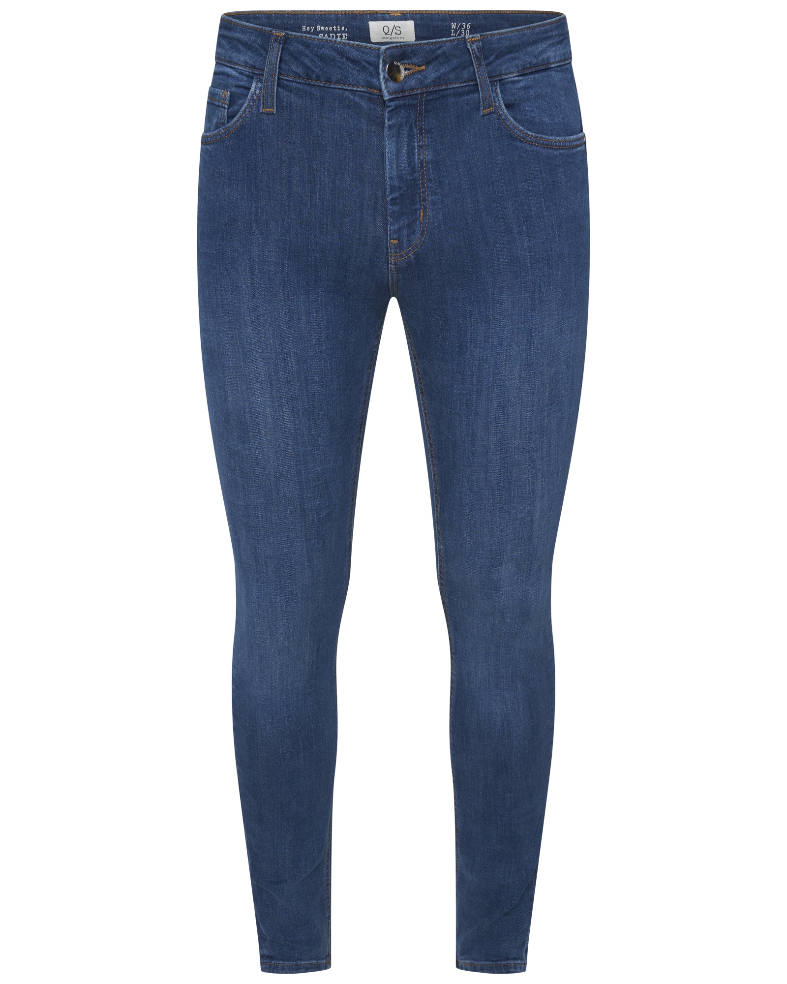 Q/S Damen Skinny Jeans Slim Fit Blau | Größen 32–36 | s.Oliver