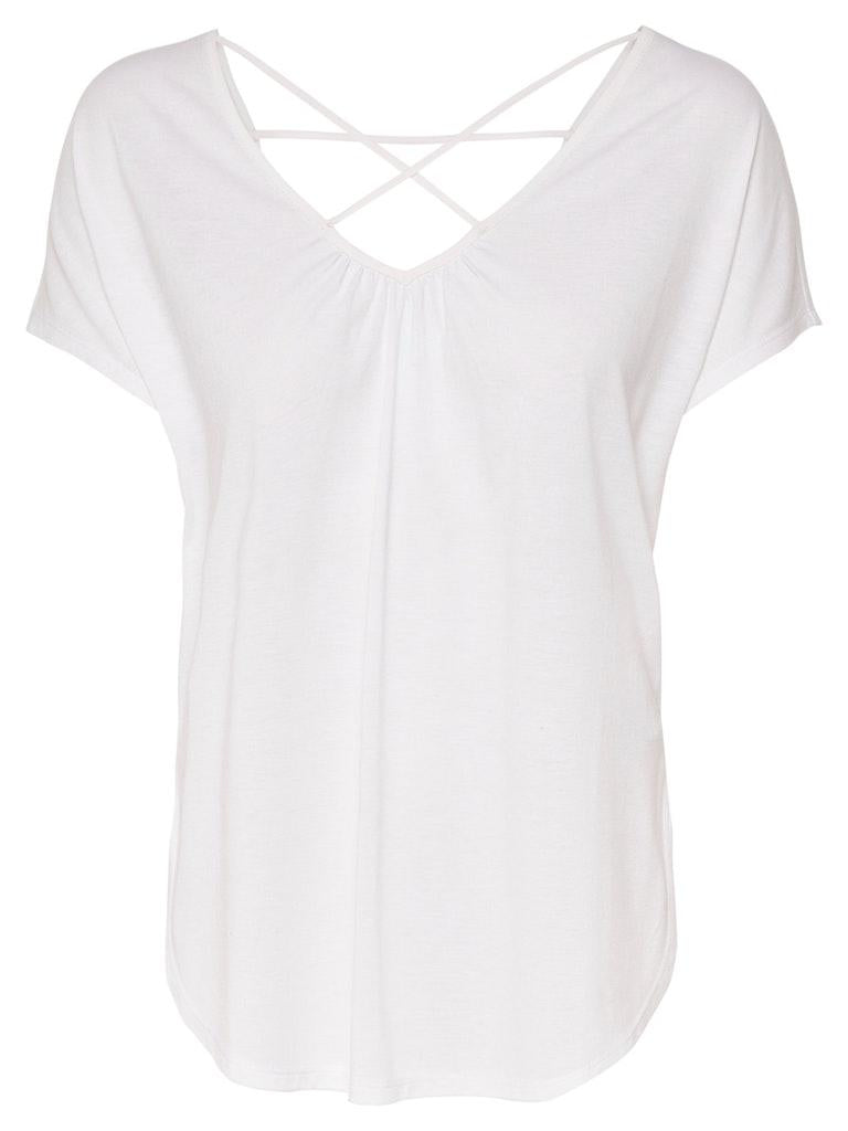 ONLY Damen T-Shirt ONLMIMI S/S LONG TOP JRS