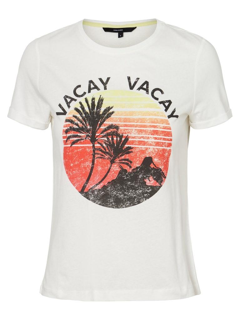 VERO MODA Damen  T-Shirt VMPOLLY SS TOP BOX GA