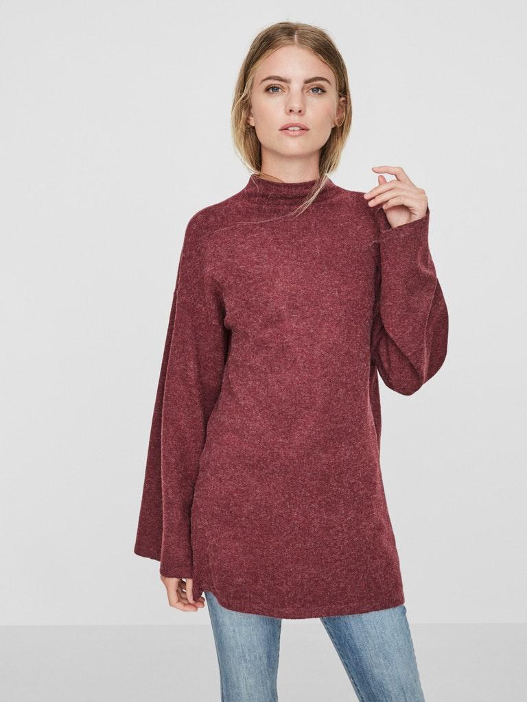 VERO MODA Damen  Pullover VMCOLMA BRILLIANT LS FUNNELNECK