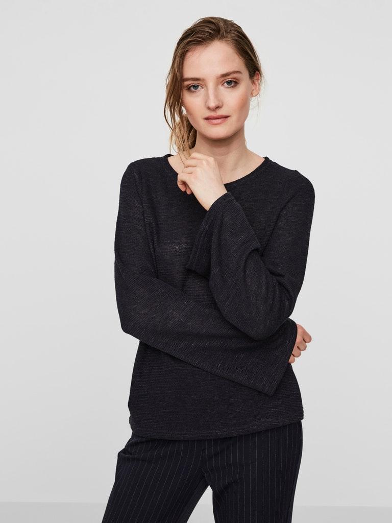 VERO MODA Damen Bluse VMKARA LS KEY HOLE BLOUSE