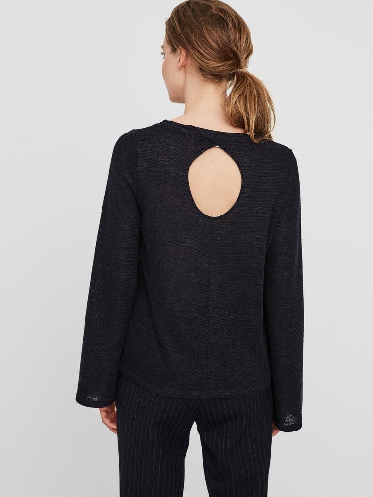VERO MODA Damen Bluse VMKARA LS KEY HOLE BLOUSE
