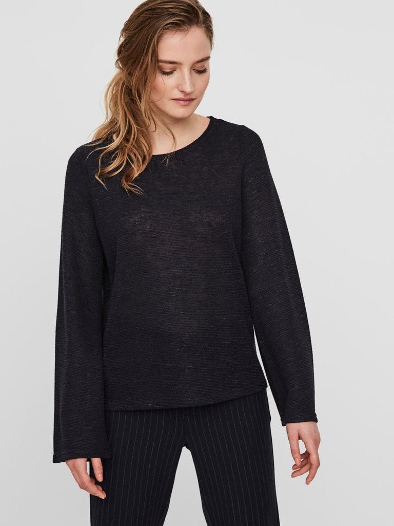 VERO MODA Damen Bluse VMKARA LS KEY HOLE BLOUSE
