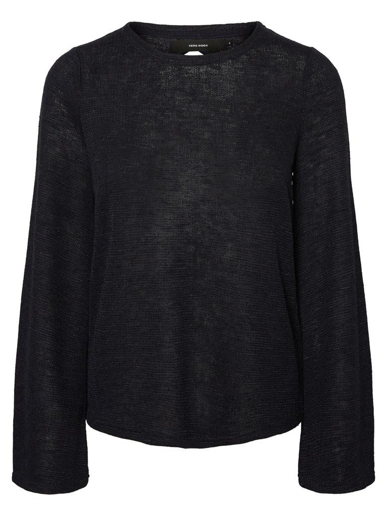 VERO MODA Damen Bluse VMKARA LS KEY HOLE BLOUSE