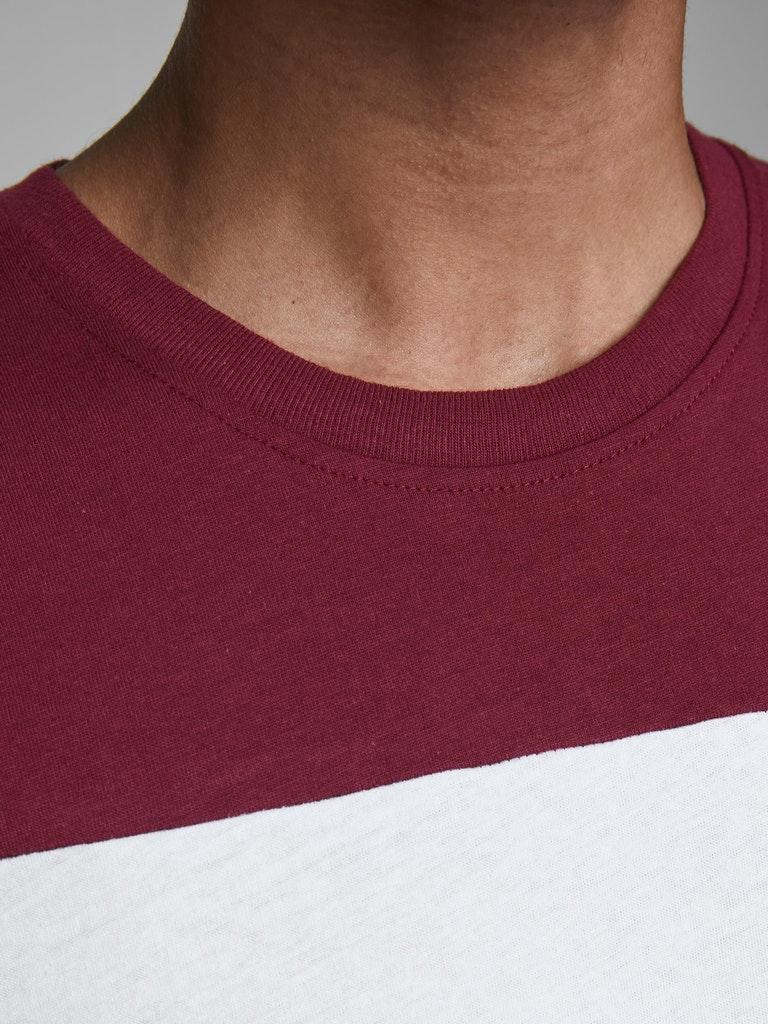 Jack & Jones Herren T-Shirt JJELOGO BLOCKING TEE SS NOOS