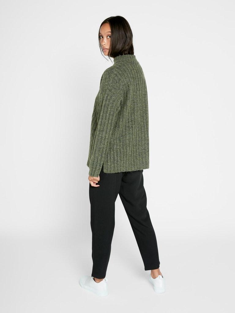PIECES Damen Pullover PCSANNI LS WOOL  KNIT NOOS