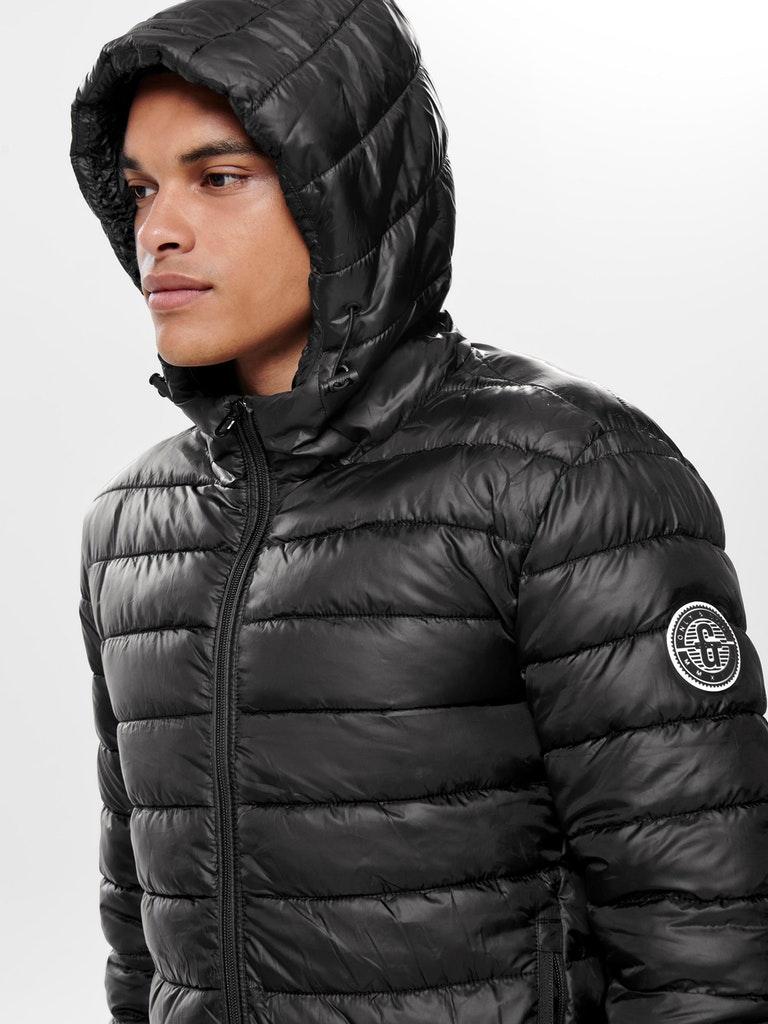 ONLY&SONS Herren Jacke ONSSTEVEN QUILTED HOOD JACKET OTW NOOS