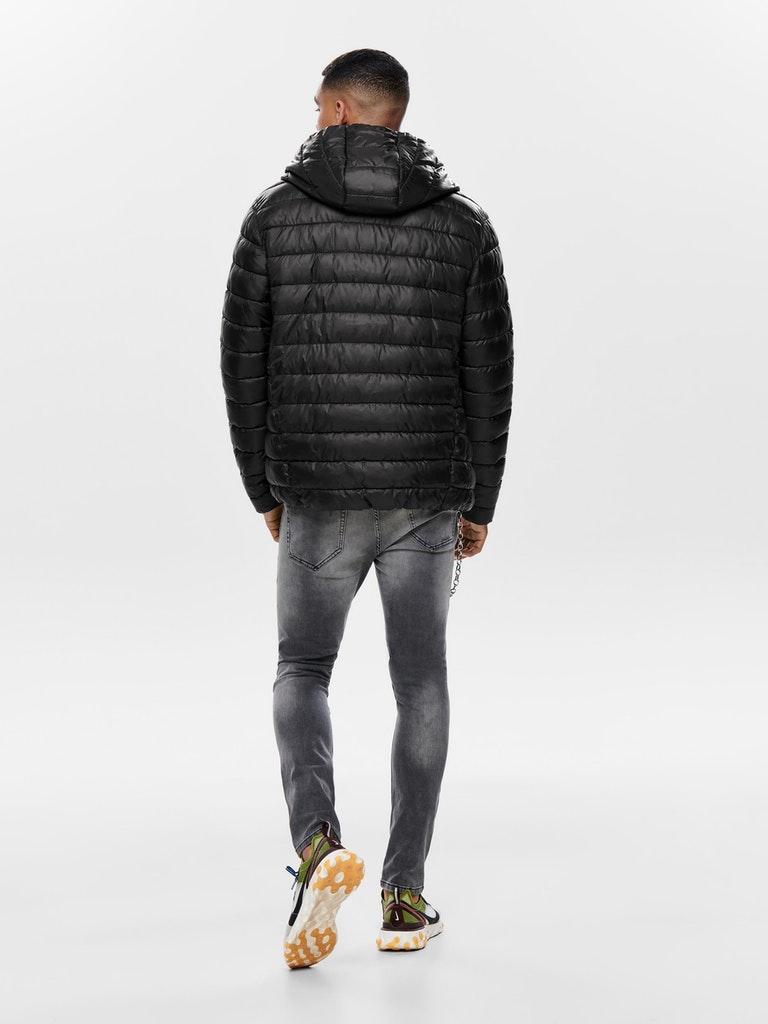 ONLY&SONS Herren Jacke ONSSTEVEN QUILTED HOOD JACKET OTW NOOS