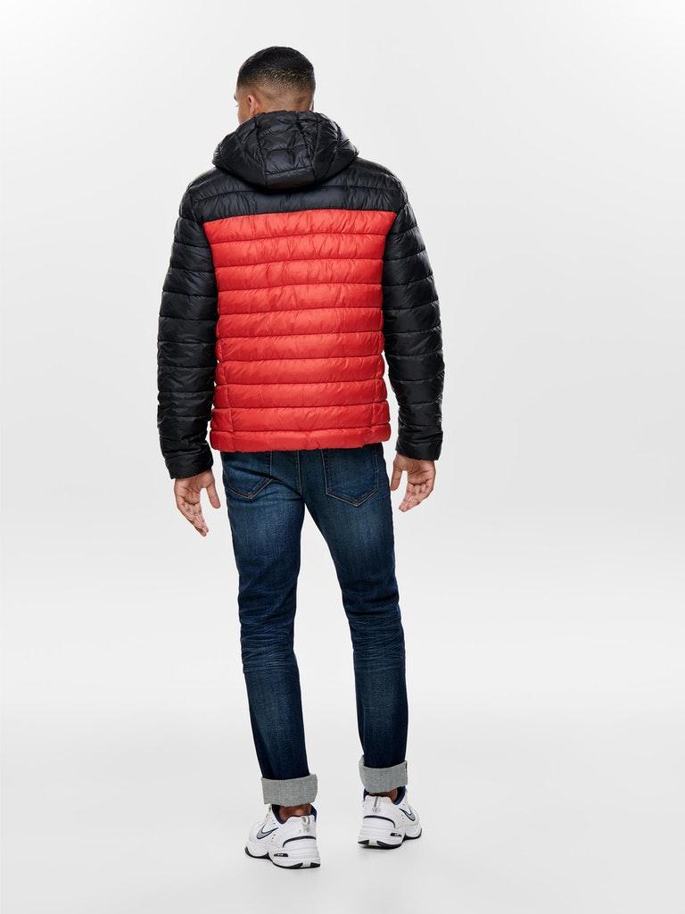 ONLY&SONS Herren Jacke ONSSTEVEN QUILTED HOOD JACKET OTW NOOS